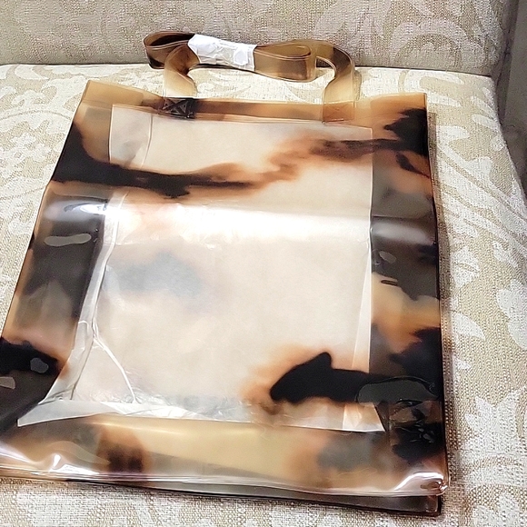 BURBERRY CLEAR TOTE NEW AUTHENTIC - Picture 2 of 4